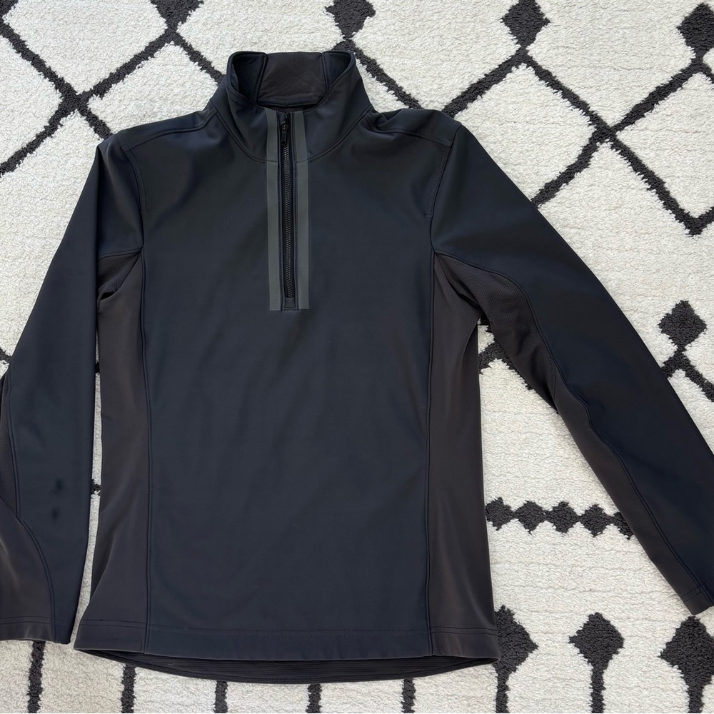 lululemon athletica Black Fleece Lined Quarter Zip